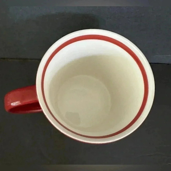 Starbucks 2010 fire engine red bone china Coffee Tea Hot Chocolate Mug Cup SALE! - Picture 4 of 6